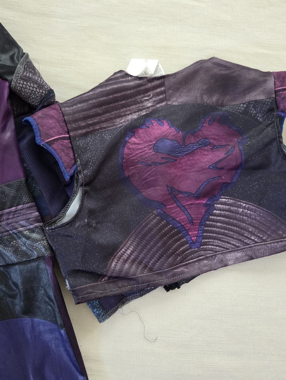 Descendants 3 Mal Purple Girls Costume Set Bodysuit Vest 4t 5t Kids 6 - Picture 10 of 10